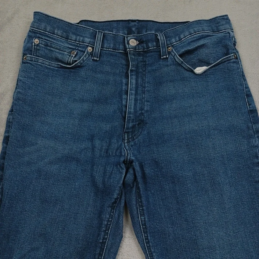 Levis 541 Jeans Mens 36x30 Blue Denim Distressed Athletic Tapered Preppy